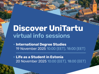 UniTartu virtual info sessions