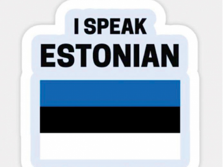 I speak Estonian